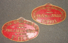 PLAQUE   CONCOURS HIPPIQUE chevaux équitation  vintage déco loft