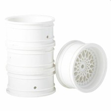 4PC RC White Drift Wheel Offset 6mm Hex 12mm For HPI Racing 1/10 On-Road Car Rim