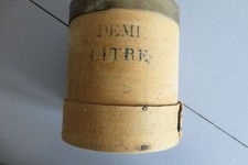 Ancienne   Mesure En Bois Demi Litre