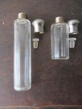 2 Flacons topettes verre