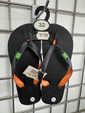 Paire de tongs noir et orange