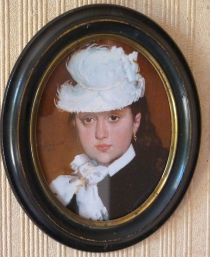 Ancien cadre miniature - cadre,