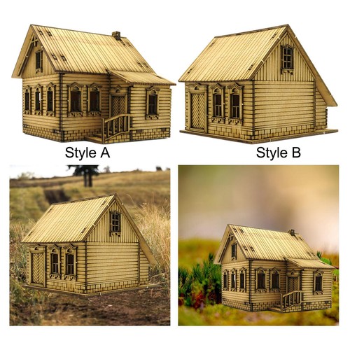 Maison miniature en - 1/72, bois