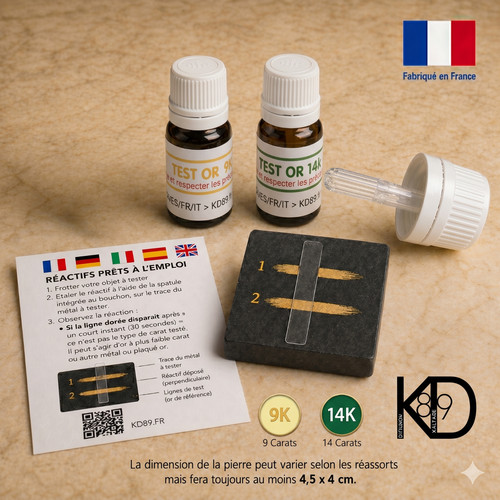 Kit testeur acide - acide, 9k