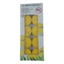 20 Bougies Chauffe Plat à la Citronnelle Anti Moustique Répulsif Naturel 4H