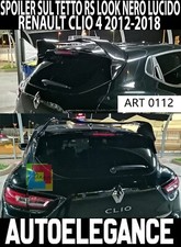 RENAULT CLIO 4 IV 2012 À 2018 SPOILER DE TOIT AILERON DESIGN SPORTIF RS NOIR