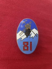 INSIGNE : 81ème REGIMENT D'INFANTERIE ALPINE -