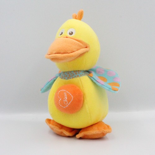 Doudou musical canard jaune