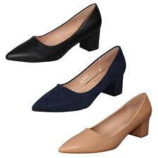 Femmes Spot On à Enfiler Talon Bloc Moyen Smart Escarpins F9R0127