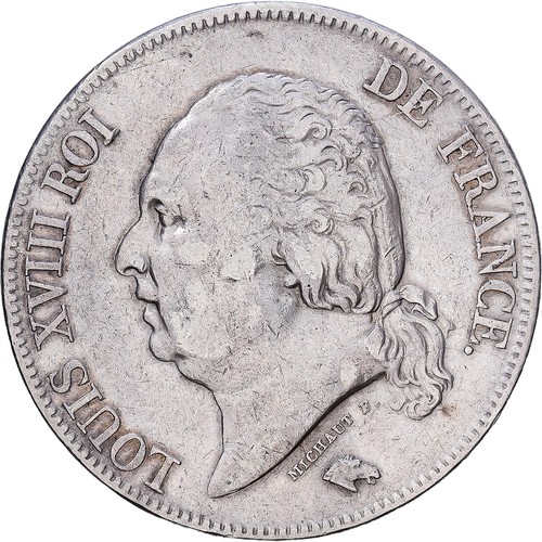 France louis xviii 5 francs - xviii,,