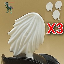 X3 Playmobil chapeau plume blanc capitaine goélette 3055 3740 3797 4061 5508 