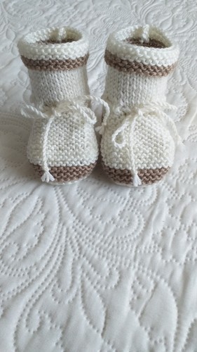 Chaussons bebe fait main - ,