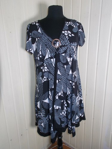 Robe polyester noir stretch