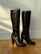 BOTTES SAN MARINA EN CUIR NOIR