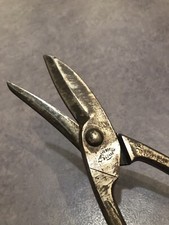 Outil Ancien Cisaille À Tôle Pince Coupante Signé Objet De Métier Ancien