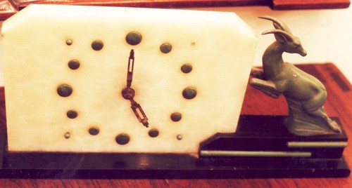 Horloge cheminée marbre - horloge, de