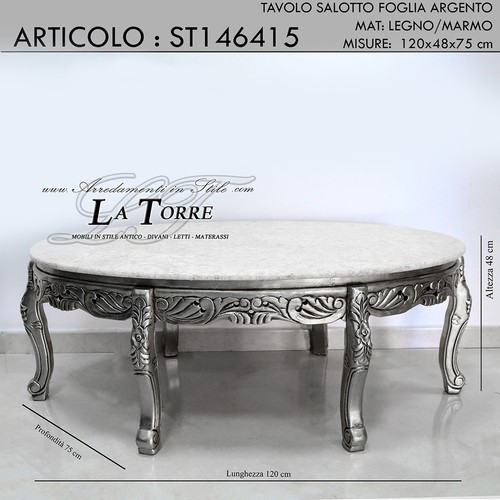 Table bas salon ovale - de,