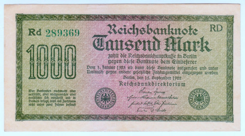 1922 allemagne 1000 - 1922,