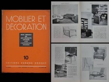 MOBILIER ET DECORATION n°10 1936 RENE PROU, TISSUS, SIEGE, LELEU, JALLOT, HERBST