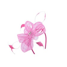 Serre tête Cérémonie Circée Rose et blanc-Taille unique