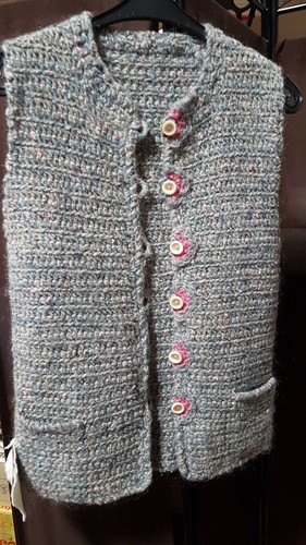 Gilet long chaud grosse - mi-long,