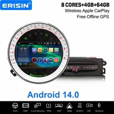 8-Core 64Go Android 14 Autoradio CarPlay WiFi Bluetooth 5.0 Navi BMW Mini Cooper