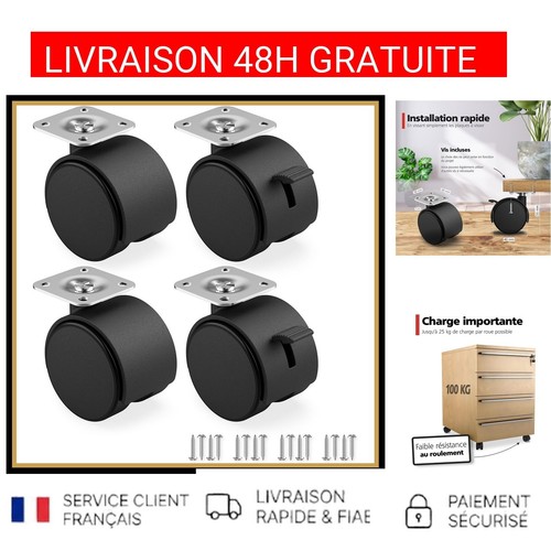 Roulettes meuble pivotantes - roulettes,