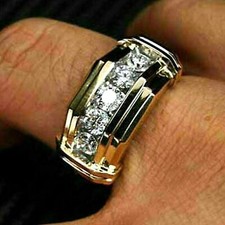 Alliance pour homme en diamant