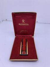 Briquet gaz électronique vintage chrome Ronson Varaflame fabriqué en Angleterre