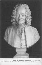 78-VERSAILLES MUSEE DE SCULPTURE COMPAREE BUSTE DE VOLTAIRE-N�T5006-A/0305