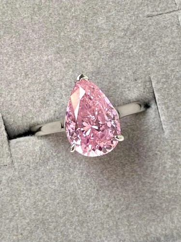 Bague diamant saphir rose