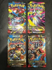 ARTSET 4 BOOSTER DE CARTES POKEMON MEGA EVOLUTION ME01 FR VIDE