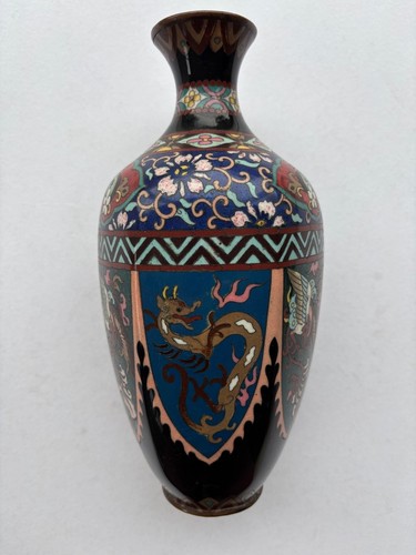 Vase cloisonne meiji - debut, xxe