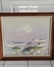 Peinture à l'huile sur toile Edward Runci Plage dunes