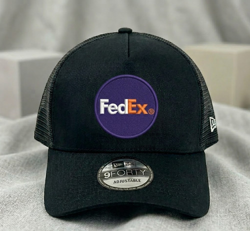 Fedex logo embroidered trucker - fedex,
