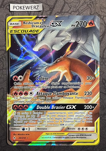 Carte pokémon reshiram et - :,