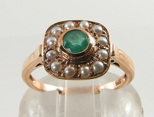 Bague 9ct rose - bague, déco