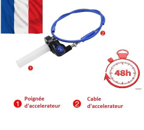 Poignée accélérateur moto - poignée, d'accélérateur
