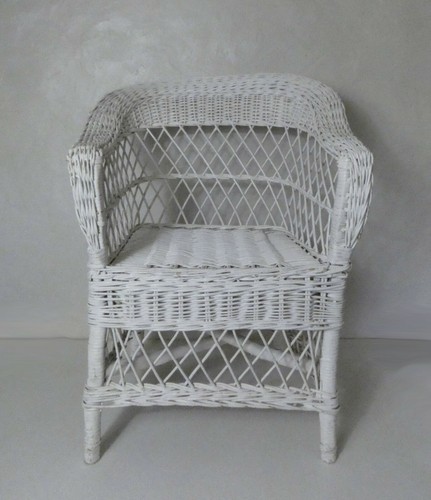 Fauteuil rotin vintage - fauteuil,