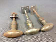 Lot de 3 anciennes poignées de porte en métal pour cave garage atelier meuble