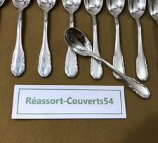 1 cuillère à oeuf SFAM modèle RUBANS ART DECO métal argenté Couvert 11,4 cm