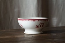 Bol ancien en faience blanche