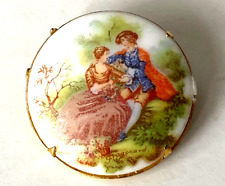 Petite Broche Fragonard scène