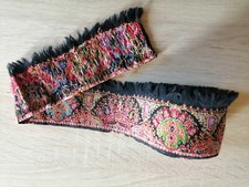 Galon tissé soyeux frangé - soyeux,