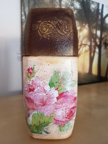 Ancien pot shabby - shabby, chic,