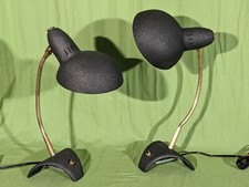 Paire de 2 lampes de bureau articulées de Jean Boris Lacroix années 50. Dimensio