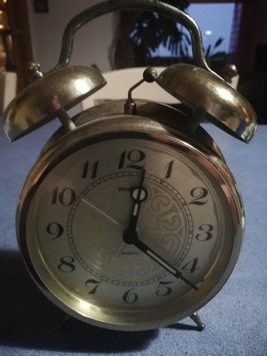 Réveil vintage bronze - en,