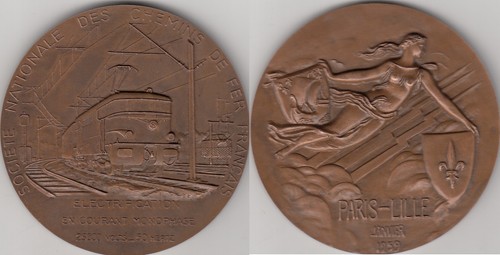 Médaille française bronze - française, en