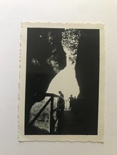 Snapshot Photo originale vintage Pont rochers lumière contre jour - SB571