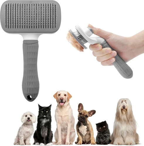 Brosse grise pour chiens - grise,